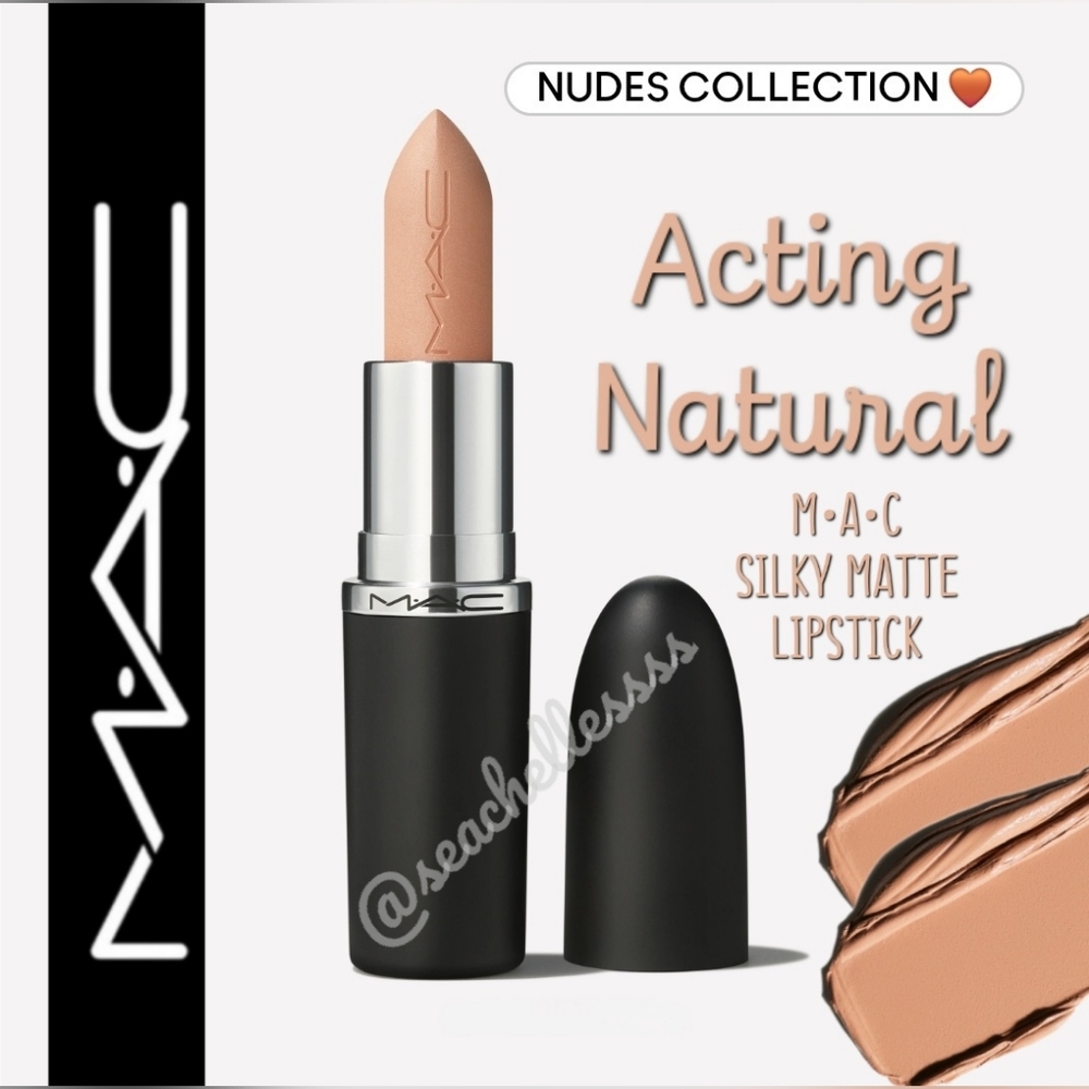 MAC Cosmetics Acting Natural Nude Lipstick Brand New In Box